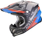 Scorpion VX-22 Air CX Casco de motocross - Negro Rojo Azul (S)