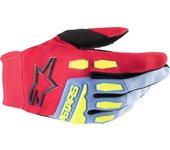 Alpinestars Full Bore Guantes de Motocross Juvenil - Negro Rojo Azul (L)