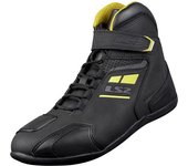 LS2 Garra Zapatillas de moto perforadas - Negro Amarillo (45)