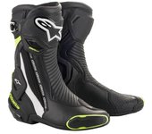 Alpinestars SMX Plus v2 Botas de moto - Negro Blanco Amarillo (39)