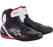 Alpinestars Faster 3 Rideknit Zapatos de motocicleta - Negro Blanco Rojo (40)