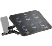 Mars Gaming MNBC23 Base Refrigeradora y Stand Negro para Portátil hasta 16"
