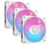 Corsair iCUE LINK RX120 RGB Starter Kit 3 Ventiladores Suplementarios PWM Blancos