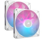 Corsair iCUE LINK RX140 RGB Starter Kit 2 Ventiladores Suplementarios PWM Blancos