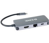 D-Link DUB-2335 Adaptador USB-C/HDMI/Gigabit Ethernet con 3 Puertos USB 3.0 PD 60W