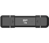 Disco Externo Silicon Power DS72 1TB USB 3.2 Gen2 1050MB/s Aluminium Type-A/C Negro
