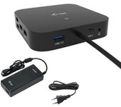 I-Tec USB-C HDMI DP Docking Station Power Delivery 100 W + Cargador Universal 100 W