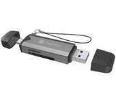 Lector de Tarjetas NATEC NCZ-2262 USB 3.1 Negro Gris 5000 Mbit/s MicroSD SDXC SDHC