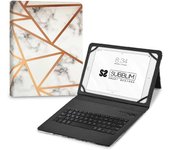 Subblim Keytab Pro Funda con Teclado Bluetooth Mármol Blanco para Tablet 9.6-11"