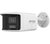 Cámara IP Hikvision DS-2CD1T67G2HP-LIUF/SRB 6MPx PoE 2.8mm 180° Color 24/7 Audio AI