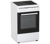 Meireles E 503 W Cocina con Vitrocerámica 3 Zonas 50cm + Horno Eléctrico 48L Blanco