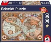 Ancient World Map Puzle de figuras 3000 pieza(s) Mapas, Puzzle
