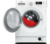 Lavadora Secadora Integrable - HISENSE WD3M841BWIES, Lavado 8 Kg, Secado 6 Kg, 1400 rpm