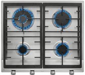 Placa Gas - Teka EX 60.1 4G AI AL DR CI, Cuatro Fuegos, 58 cm, Butano, Inyectores Gas Natu