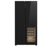 Frigorífico Americano - TEKA RLF 85950 GBK, con Vinoteca, Altura 183 cm, No Frost, Negro
