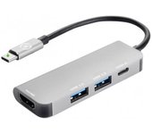 PUERTO REPLICADOR USB-C CELLY HDMI + 2XUSB 3.0 + USB-C