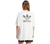 Adidas - Camiseta Trefoil Mujer, Mujer, White, XS