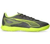 - Bota de fútbol Ultra 5 Play Turf, Unisex, Matte Aged Silver-Yellow Alert-Puma Aged Silv, 8.5 UK