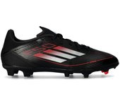 Adidas - Bota de fútbol F50 League FG/MG, Unisex, Core Black-Iron Met-Lucid Red, 7,5 UK