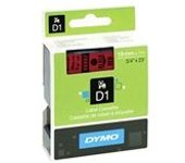 Dymo 45807 (S0720870) cinta poliéster negro sobre rojo 19mm