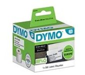 Dymo S0929100 etiqueta no adhesivas negro sobre blanco 51x88mm