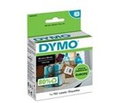 Dymo S0929120 etiqueta cuadrada negro sobre blanco 25 x 25mm