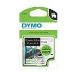 Dymo 16957 (S0718040) cinta nylon flexible negro sobre blanco 12mm