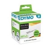 Dymo 99010 (S0722370) etiquetas de dirección 89 x 28mm (2 unidades)