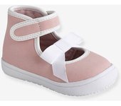 VERTBAUDET Zapatillas deportivas fantasía bebé niña rosa claro liso