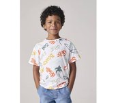 VERTBAUDET Camiseta estampado gráfico vacaciones niño multicolor