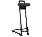 hjh OFFICE Asiento de pie plástico negro