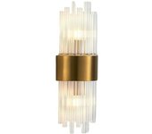 Kosilum Aplique metal y cristal  52 cm