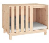 vidaXL Caseta Para Perros Madera Maciza De Pino 90x60x67 Cm