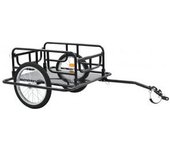 vidaXL Remolque Para Bicicletas Acero Negro 130x73x48.5 Cm