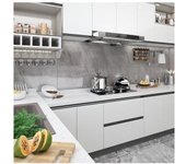 vidaXL Láminas Autoadhesivas Muebles Pvc Blanco 500x90 Cm