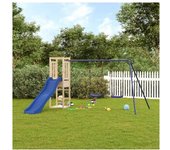 vidaXL Parque Infantil De Exterior Madera Maciza De Pino