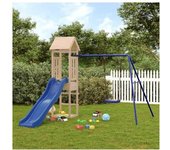 vidaXL Parque Infantil De Exterior Madera Maciza De Pino