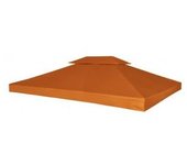 vidaXL Cubierta De Repuesto De Cenador 310 G/m² Naranja 3x4 M