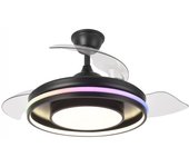 Ventilador de techo led aspas plegables pitufo rgb cct (57w)