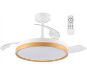 Ventilador led aspas plegables tamero haya cct dim (72w)
