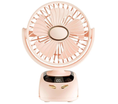 Mini Ventilador de Mesa Clip Fans 3000mAh Ligero Rotación de 90 Grados Ventilador Portátil Ventilador Eléctrico USB Vent
