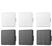 Interruptor de luz inteligente de pared Tuya Zigbee 1/2/3 Gang con sensor de alarma de detección de movimiento humano po
