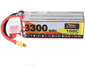 Batería de Lipo ZOP Power 22.2V 3300mAh 100C 6S XT60 Plug para Drone de Carreras RC