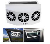 Ventilador de escape solar para automóviles. Enfriador de branquias de automóvil. Ventilador de ventilación con suminist