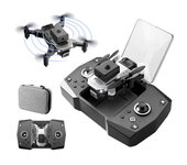 KY912 Mini WiFi FPV con cámara dual de 4K HD, evitación de obstáculos por infrarrojos de 360 °, dron quadcopter plegab