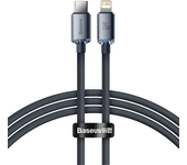 Cable Baseus Crystal Series PD20W Tipo C a iP para carga rápida y transmisión de datos, núcleo de cobre estañado, longit