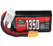Batería LiPo ZOP Power 3S 11.1V 1350mAh 120/240C 14.985Wh con enchufe XT60 para drones de carreras RC FPV, helicópteros,
