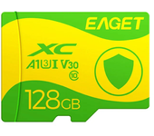 Tarjeta de memoria EAGET TF 128G/64G/32G U3/C10 de alta velocidad Micro SD de 4K FHD para teléfono, cámara, grabadora de