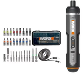 WORX WX242 Atornillador eléctrico 4V Juego de destornilladores eléctricos inalámbricos inteligentes Recargables por USB
