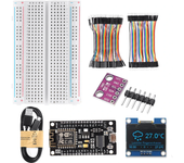 Kit de estación meteorológica WiFi AOQDQDQD® 5V con sensor de temperatura, humedad y presión atmosférica BMP280 + Pantal